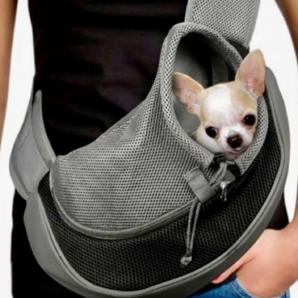 Wacky Crazy Paws Lilac Mesh Shoulder Pet Carrier Small‎